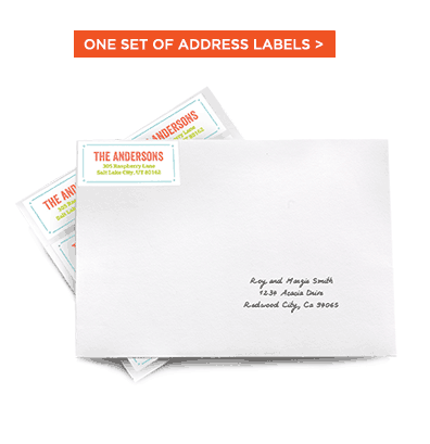 ONE SET OF ADDRESS LABELS