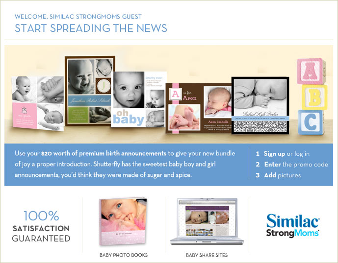 Welcome, Similac Strongmoms Guest - Start Spreading The News