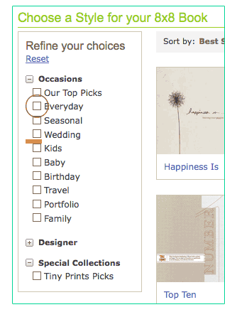 Select Photo Book Size
