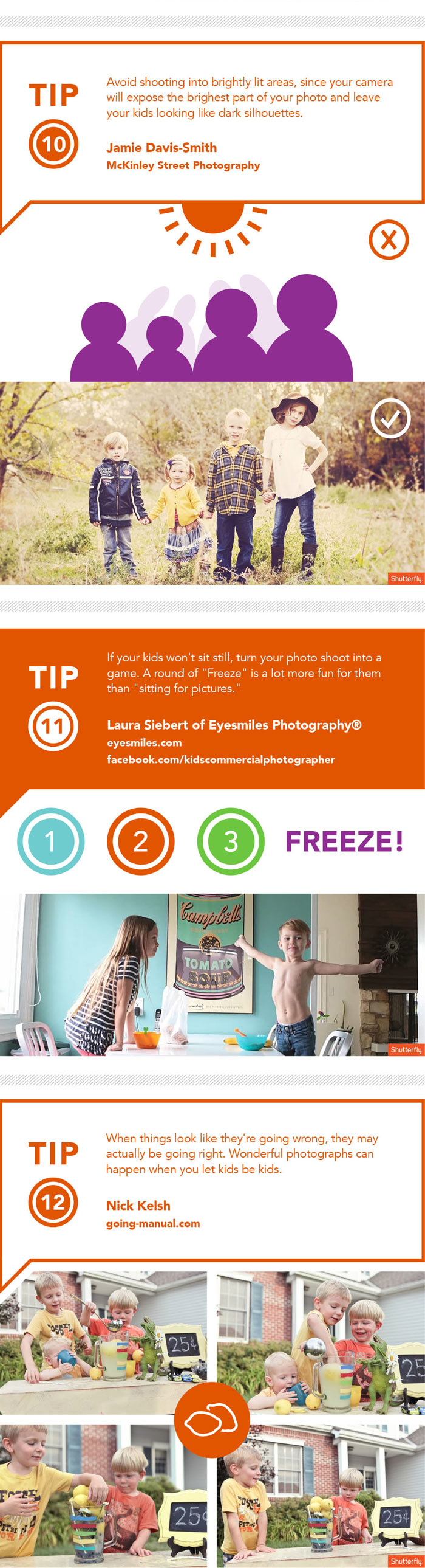 Kids Photography Tips Ingrographic by Shutterfly