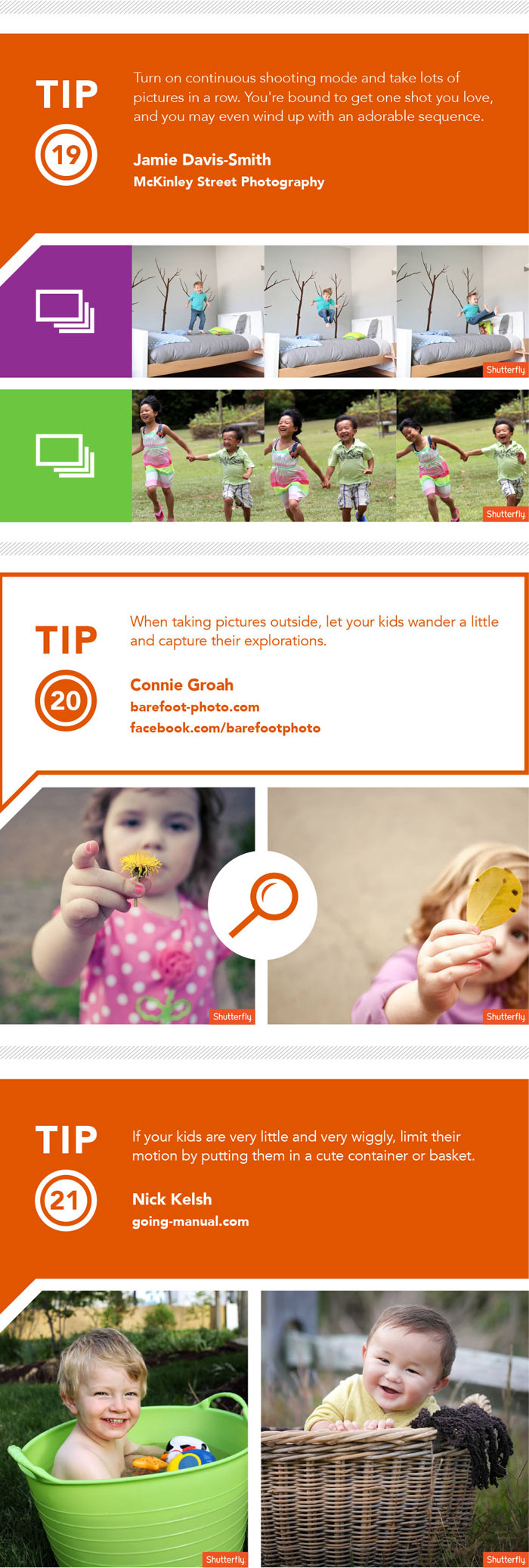 Kids Photography Tips Ingrographic by Shutterfly